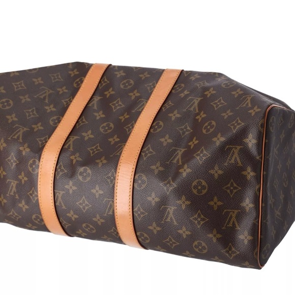 Louis Vuitton Monogram Keepall 45 Travel Boston Bag M41428 Weekender - Picture 8 of 11